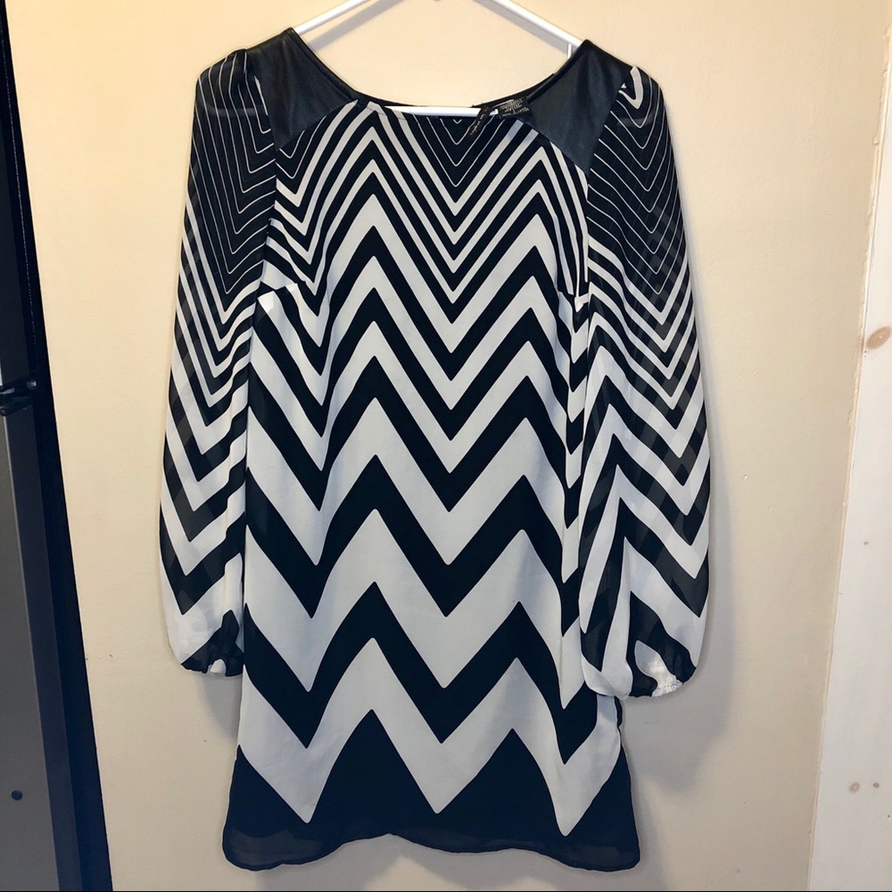 Fire Los Angeles sheer long sleeve dress